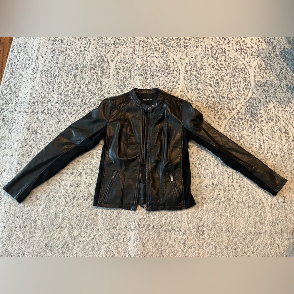 Faux leather jacket